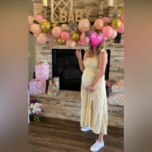 Petal & Pup yellow Floral Maxi dress